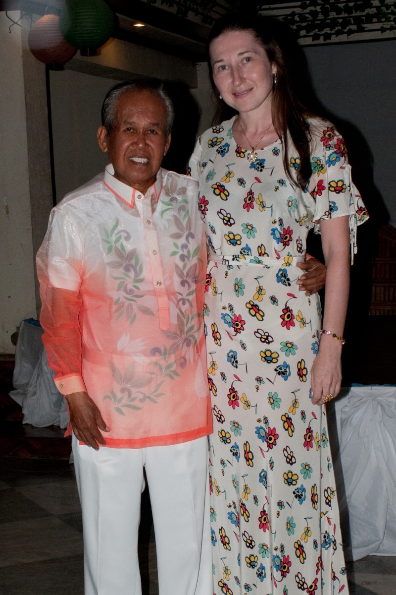Natalya Bronzova with Alex Orbito in the Philippines
