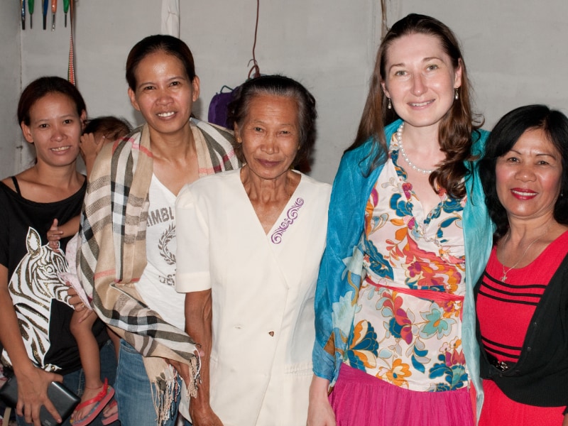 Natalya Bronzova with Alex Orbito in the Philippines
