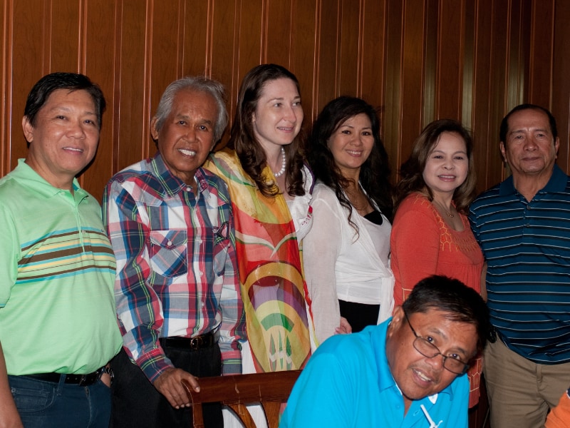 Natalya Bronzova with Alex Orbito in the Philippines