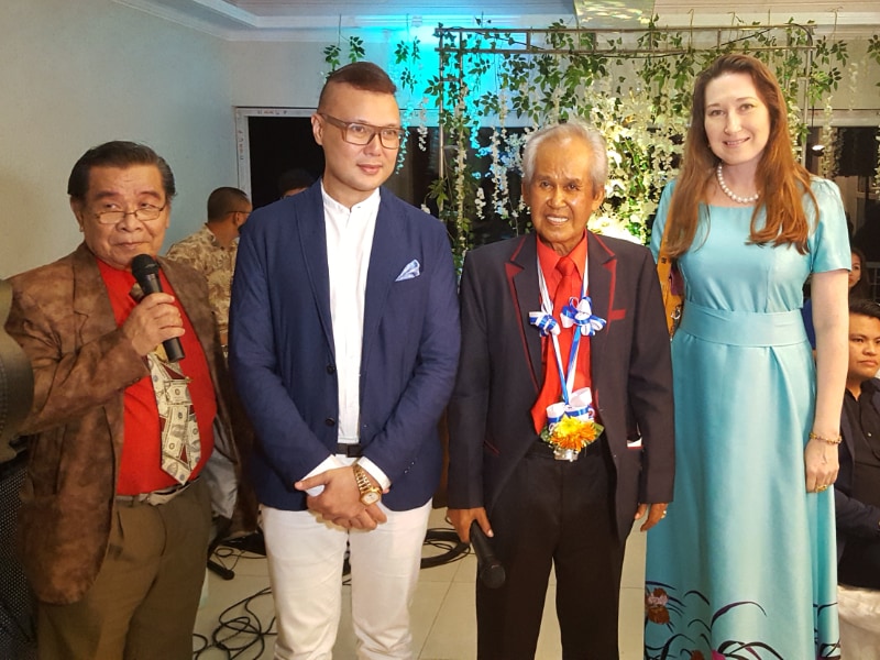 Natalya Bronzova with Alex Orbito in the Philippines