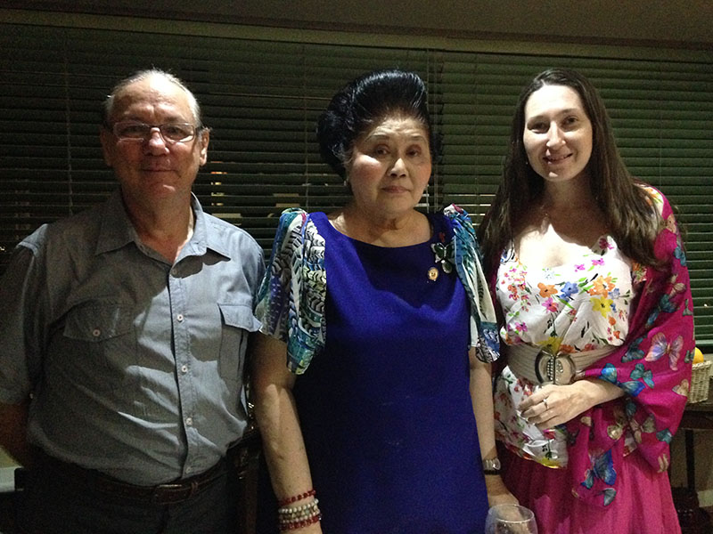 Souvenir pictures with Imelda R. Marcos