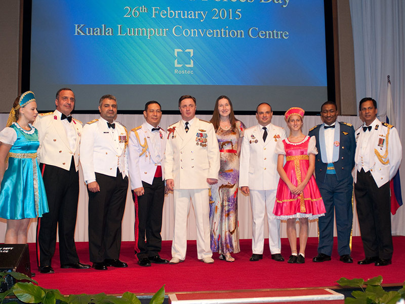 Russian Army Day reception at Convintion Center, KL 2015